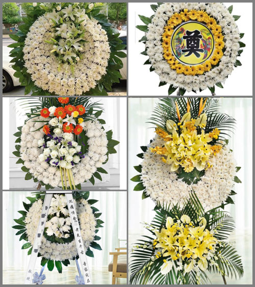 广东江门市台山市白沙镇新三八村花圈速递